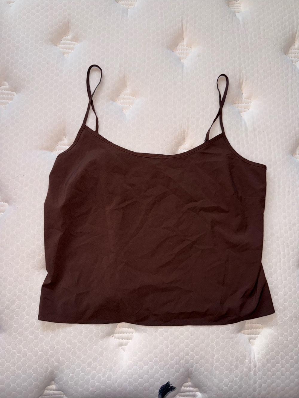 177.Women’s Brown Spaghetti Strap Tank Top
